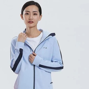 李宁外套 新款 女子时尚 潮流宽松透气连帽运动卫衣AWDT372 2023秋季