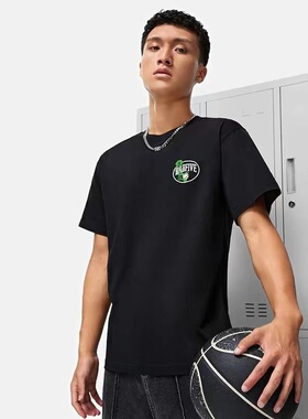 李宁韦德反伍特价男女同款夏短袖T恤情侣圆领常规款文化衫