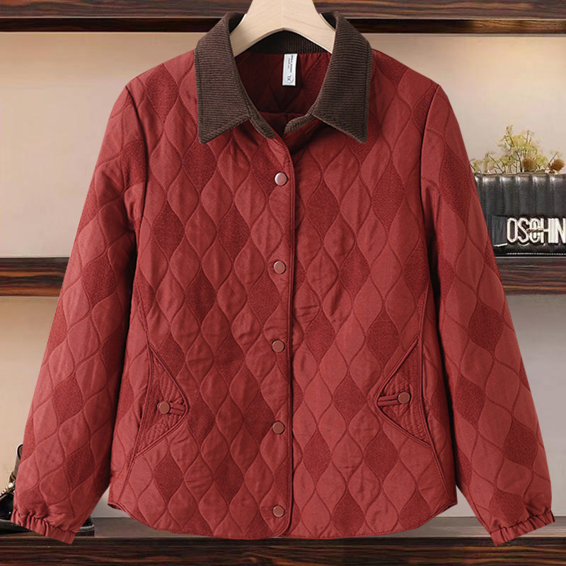 春装新款薄夹棉休闲夹克衫上衣春秋装洋气妈妈短款翻领中老年外套,女装/女士精品,中老年女装,淘宝优惠券,粉丝福利购,淘宝优惠卷