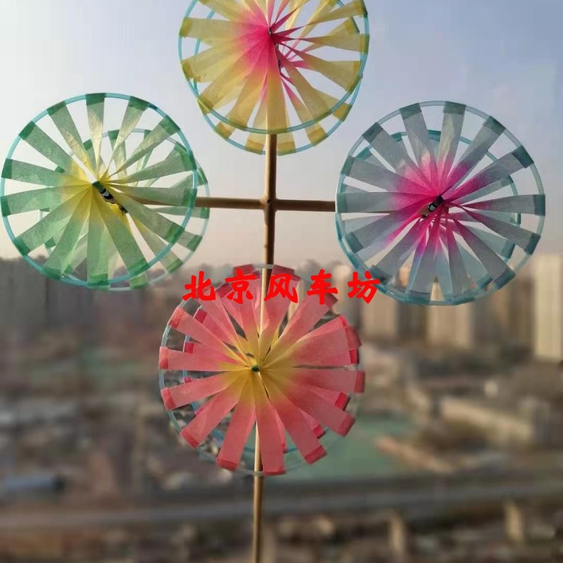 八轮纯手工老北京风车唐装汉服旗袍童装模特影楼走秀摄影道具