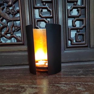 德国PHILIPPI北欧烛台香薰蜡烛灯现代金属摆件轻奢香氛托盘烛火灯