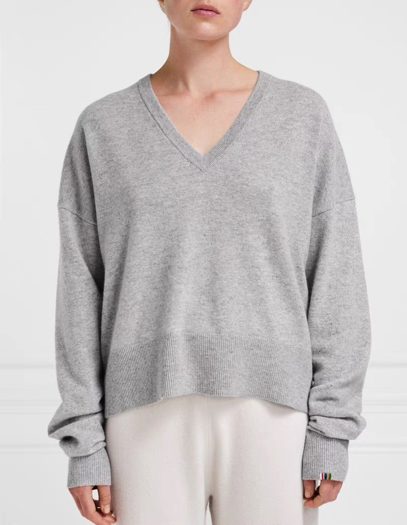 外贸原单 荷兰单北欧 秋冬女士复古V领气质款百搭羊绒针织衫毛衣,女装/女士精品,羊绒衫,淘宝优惠券,粉丝福利购,淘宝优惠卷