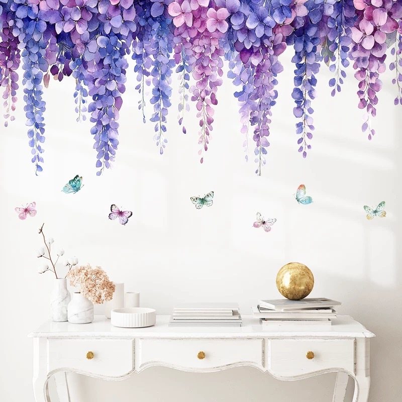 藤蔓植物墙贴贴纸客厅遮丑背景墙装饰自粘贴画玄关卧室温馨贴花