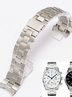 APES精钢表带代用豪雅TAG HEUER CARRERA卡莱拉钢带18 20 22mm男