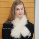超暖和百搭高级感新款 冬季 仿皮草围巾女 超细卷卷毛围脖 feytiy