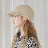 修饰脸型 feytiy 帽身加深 含羊毛毛线棒球帽针织保暖鸭舌帽百搭