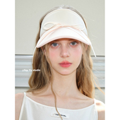 feytiy 芭蕾风复古运动风拼色空顶帽女夏季 防紫外线遮阳防晒帽