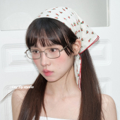 feytiy 南法小碎花纯棉方巾包头头巾女春夏多功能丝巾女发带绑发