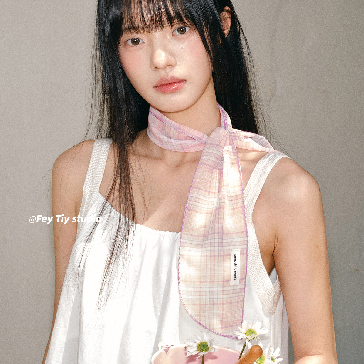 feytiy 植物系 天然亚麻清新格子小丝巾发带飘带两用春夏百搭领巾,服饰配件/皮带/帽子/围巾,围巾/丝巾/披肩,淘宝优惠券,粉丝福利购,淘宝优惠卷