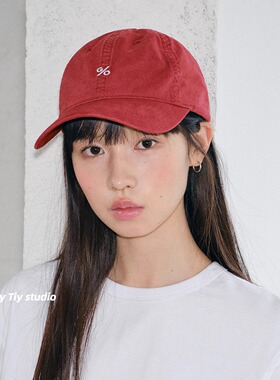 时髦韩女百搭软顶刺绣棒球帽