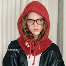 秋冬保暖帽子围脖一体 25新款 feytiy 复古时髦高级感巴拉克拉法帽