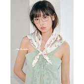 缎面丝巾女春夏百搭2025新款 feytiy 南法小樱桃 韩国方巾包头头巾