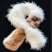 设计感毛毛围脖时髦复古冬季 feytiy 小鹿点点 仿皮草保暖百搭围巾