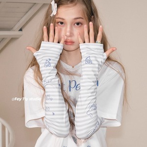 feytiy 冰冰凉~原创手绘 出门B备防晒冰袖开车骑车防紫外线袖套女