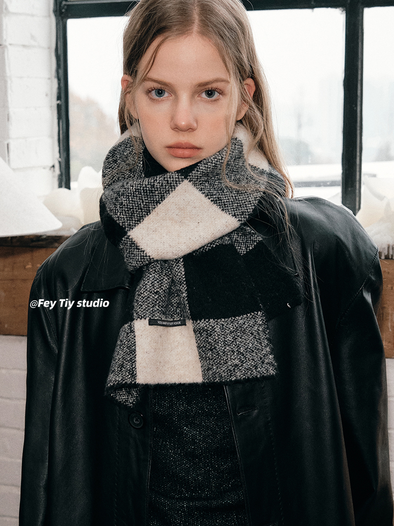 FeyTiy中性风含羊毛秋冬保暖围巾