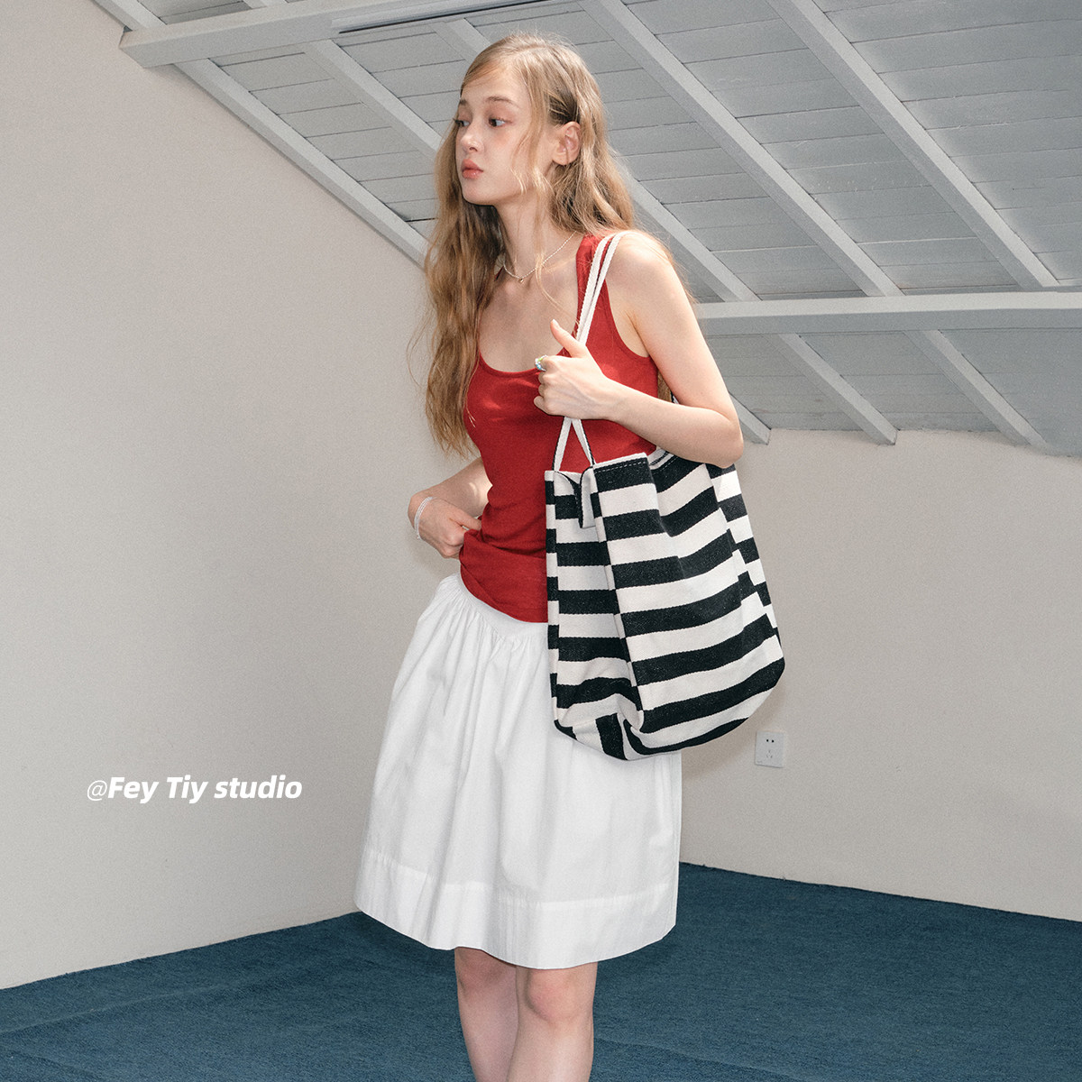 feytiy 复古条纹 松弛感帆布包大容量单肩包休闲百搭通勤托特包女,箱包皮具/热销女包/男包,通用款女包,淘宝优惠券,粉丝福利购,淘宝优惠卷