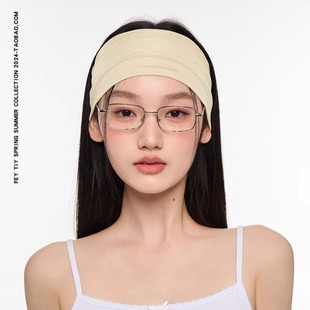 feytiy 时髦运动风发带bella头巾女发带吸汗透气纯色 加宽裸感棉