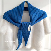 feytiy 柔软澳洲100%羊毛三角巾 时髦百搭天然材质保暖披肩围脖女