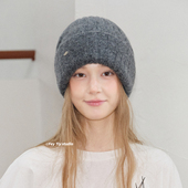 定制 feytiy 含羊毛 柔软针织帽秋冬保暖百搭纯色毛线冷帽男女