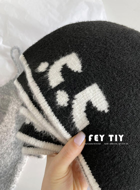 韩国小众品牌25fw秋冬针织帽