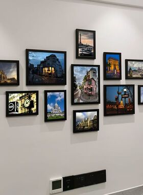 新品现代简约客厅餐厅多框照片墙组合挂画装饰卧室书房挂墙相框