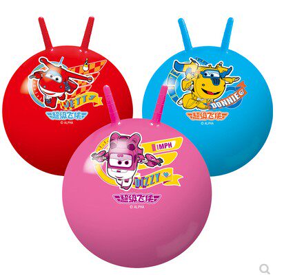 包邮加厚14寸16寸羊角球加厚跳跳球儿童充气玩具跳跃类运动健身球