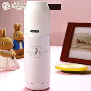 比得兔艾韵时尚水杯女士杯子便携可爱男士创意不锈钢子弹头保温杯