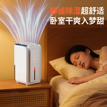 除湿机卧室静音空气净化器家用卧室干爽舒适睡眠神器超舒适静谧
