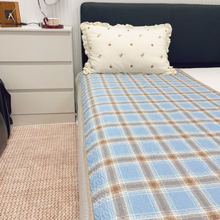 单人用90*200cm双面纯棉一面纯棉一面绒单人床宿舍床单沙发垫床盖