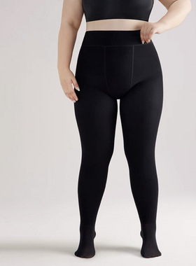 200斤大码黑色打底裤女秋冬外穿打底袜胖mm不掉裆加绒加厚连裤袜