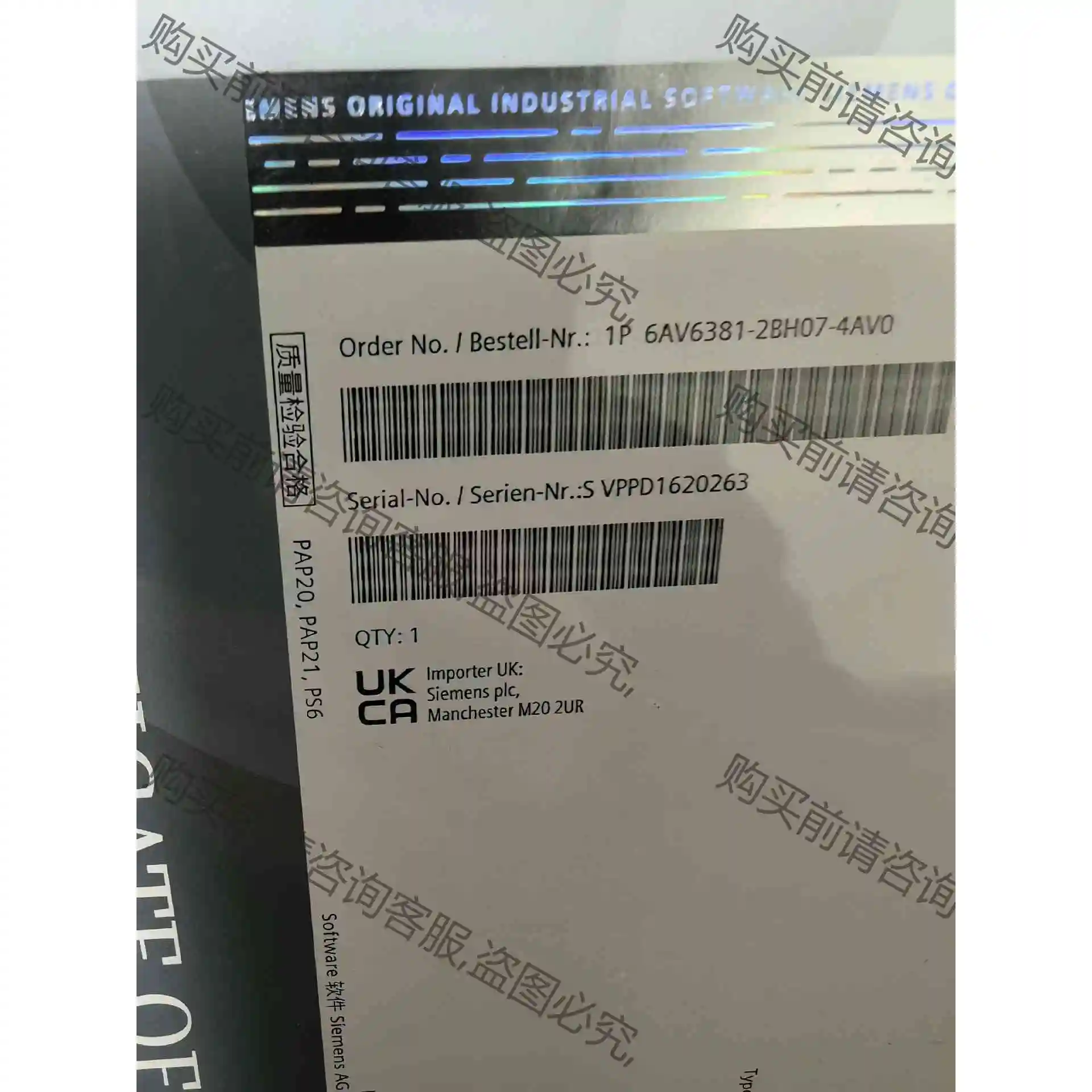 6AV6381-2BH07-4AV0 全新原封 议价 品质保证