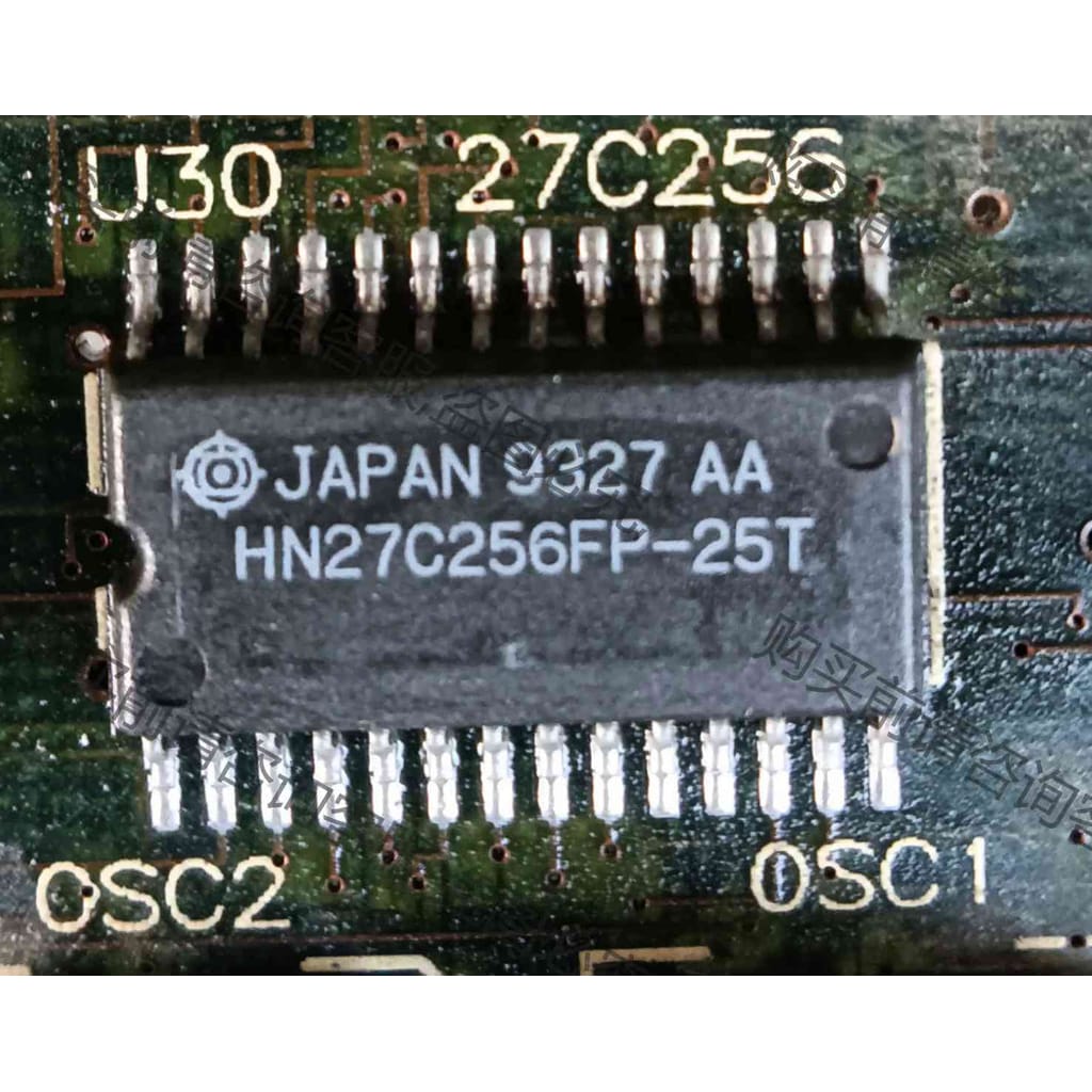 功能正常议价 HN27C256FP，一色板卡切割漂亮芯片，有50来个，需