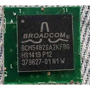 有5 一色通信板卡切割漂亮芯片 功能正常议价 BCM5482SA2KFBG