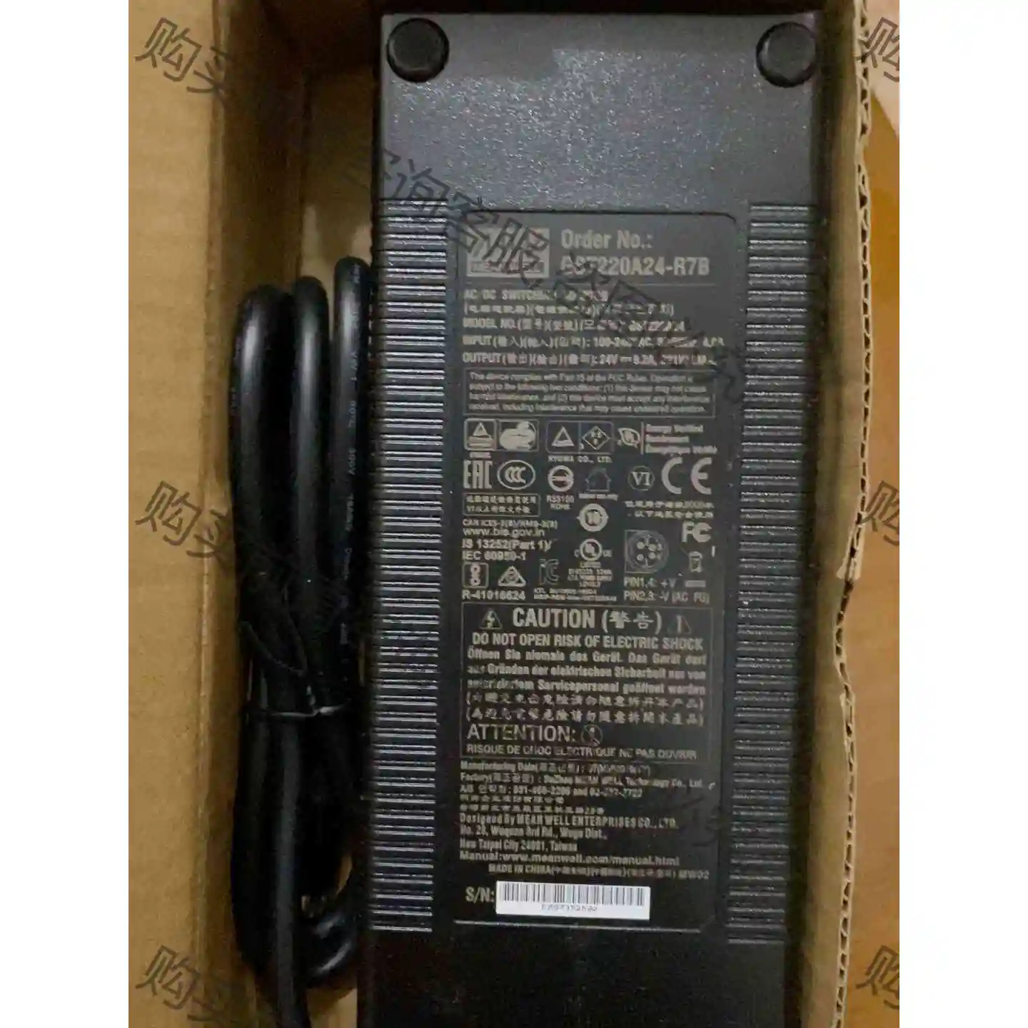 全新台湾明纬GST220A24-R7B，24v9.2a电源适 议价 品质保证