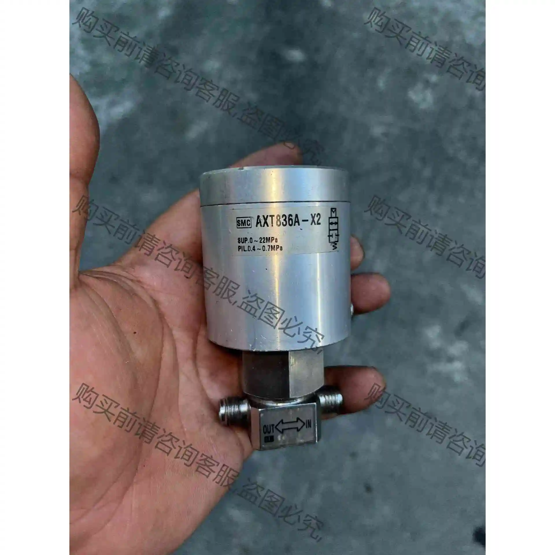 原装进口smc AXT836A -X2气控阀 高压阀 单向阀 议价 品质保证