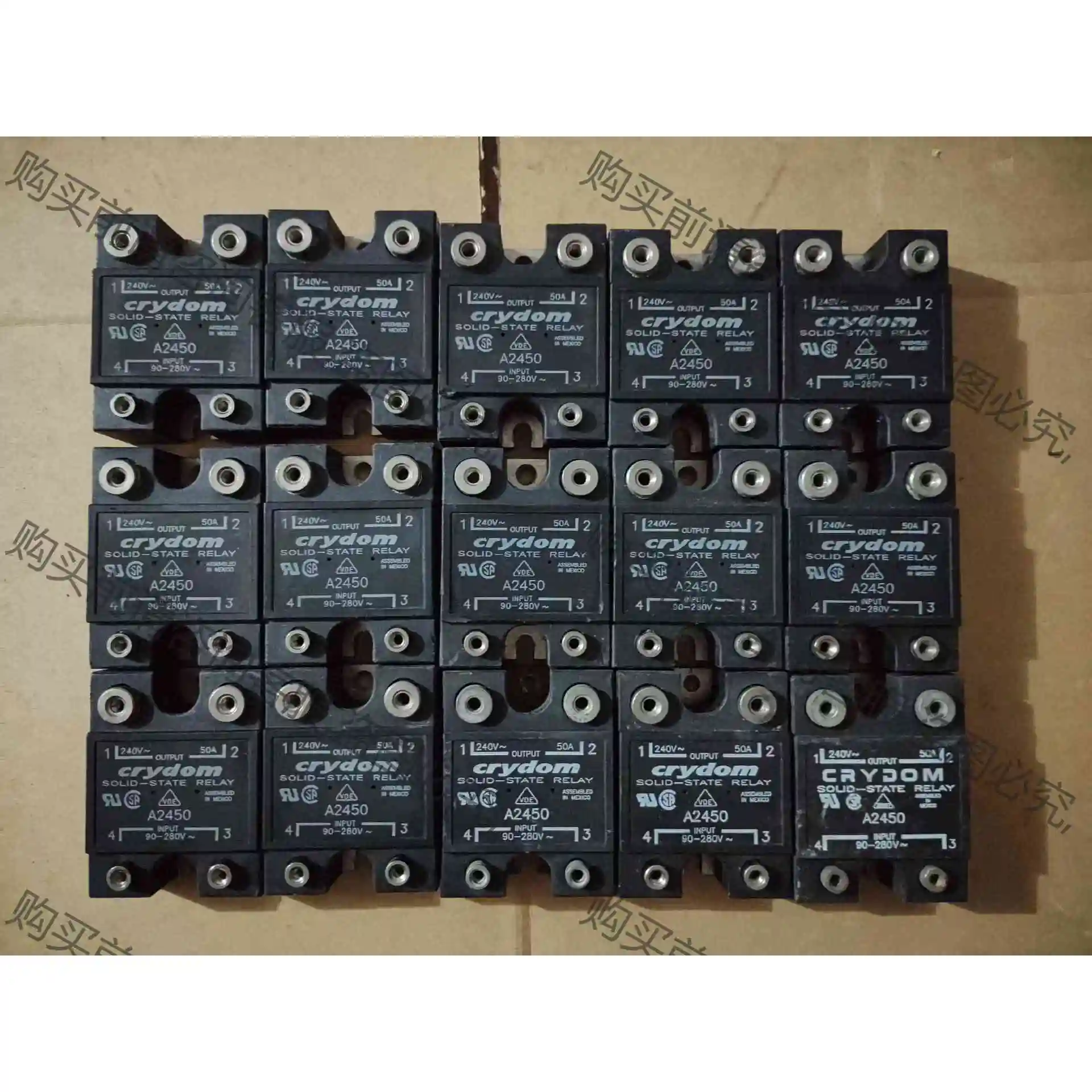 A2450，美国快达固态继电器，墨西哥产，交流控制交流，24 议价