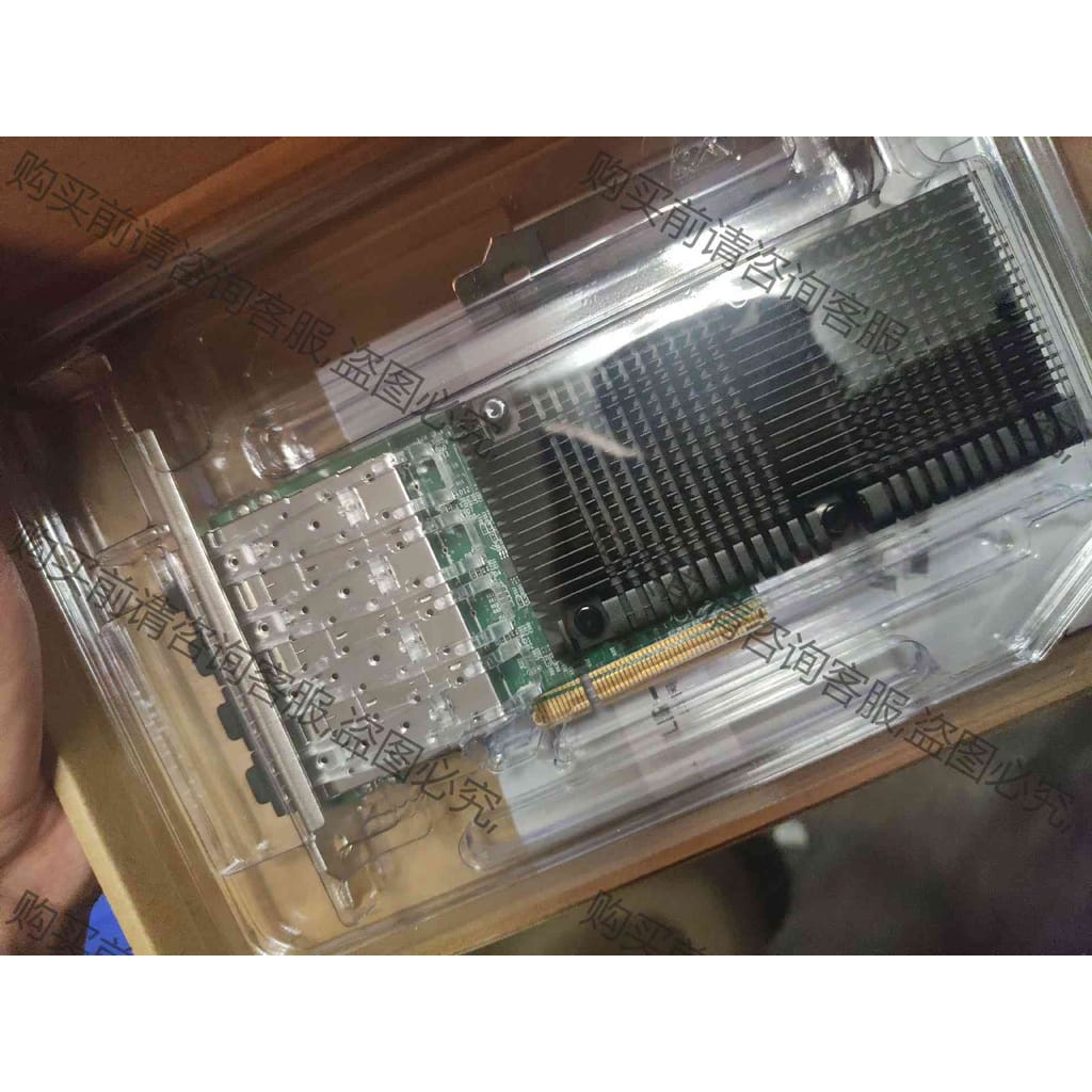 功能正常议价 LR-LINK联瑞 PCIEX8万兆SFP+四口光纤服务器网