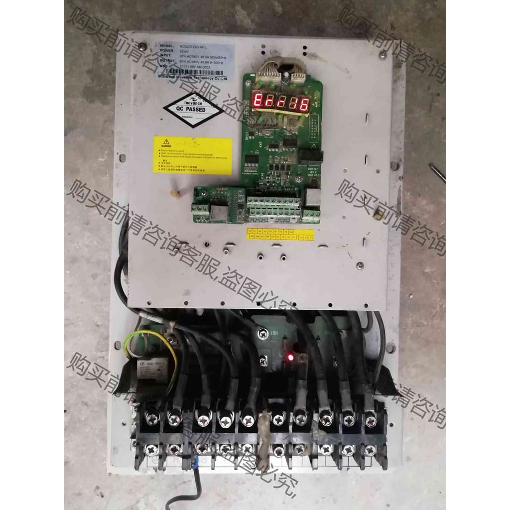 功能正常议价 汇川 MD320T22G-KFJ变频器 22KW 少上盖