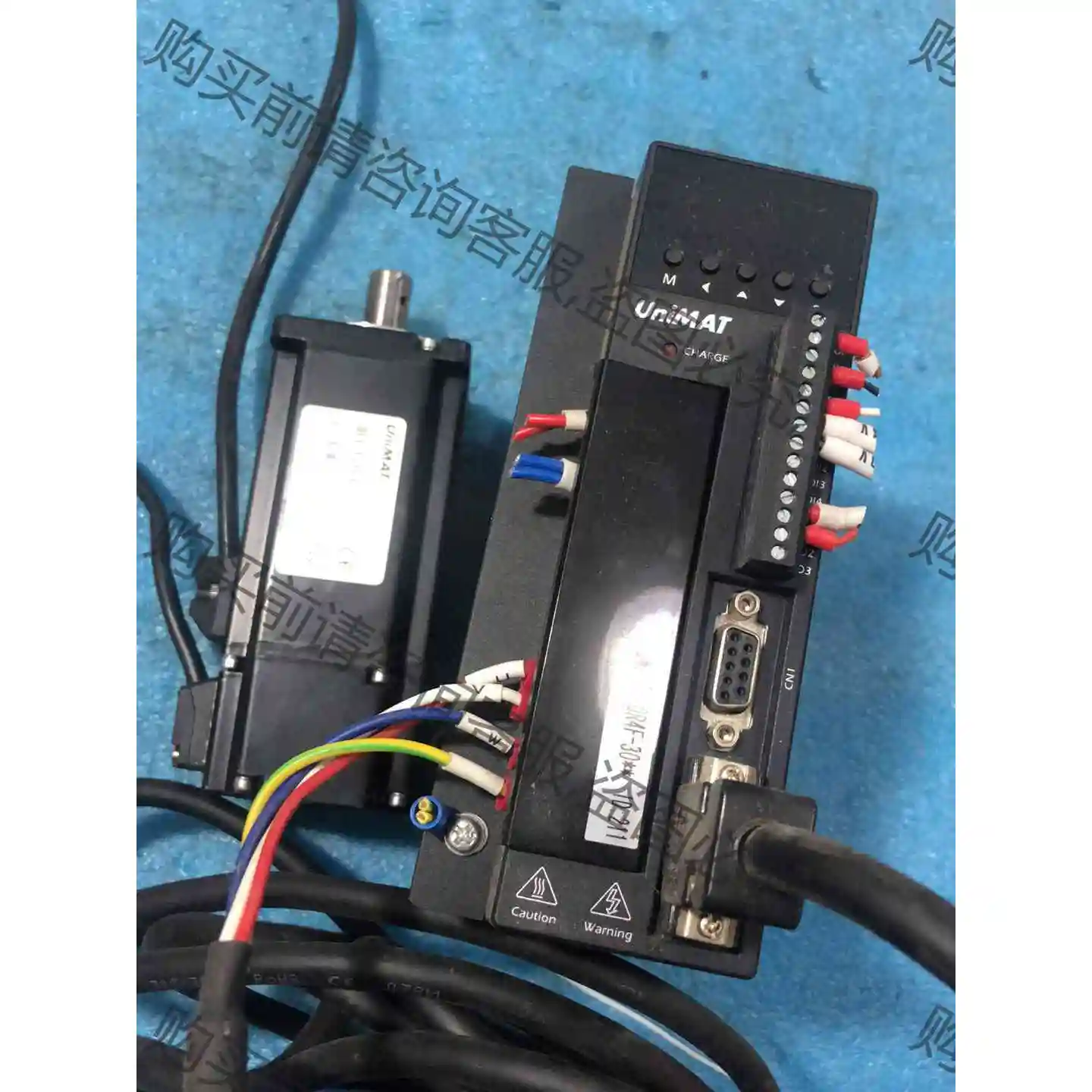 亿维伺服电机套装400w，编码线动力线齐全，成色99新，共5 议价