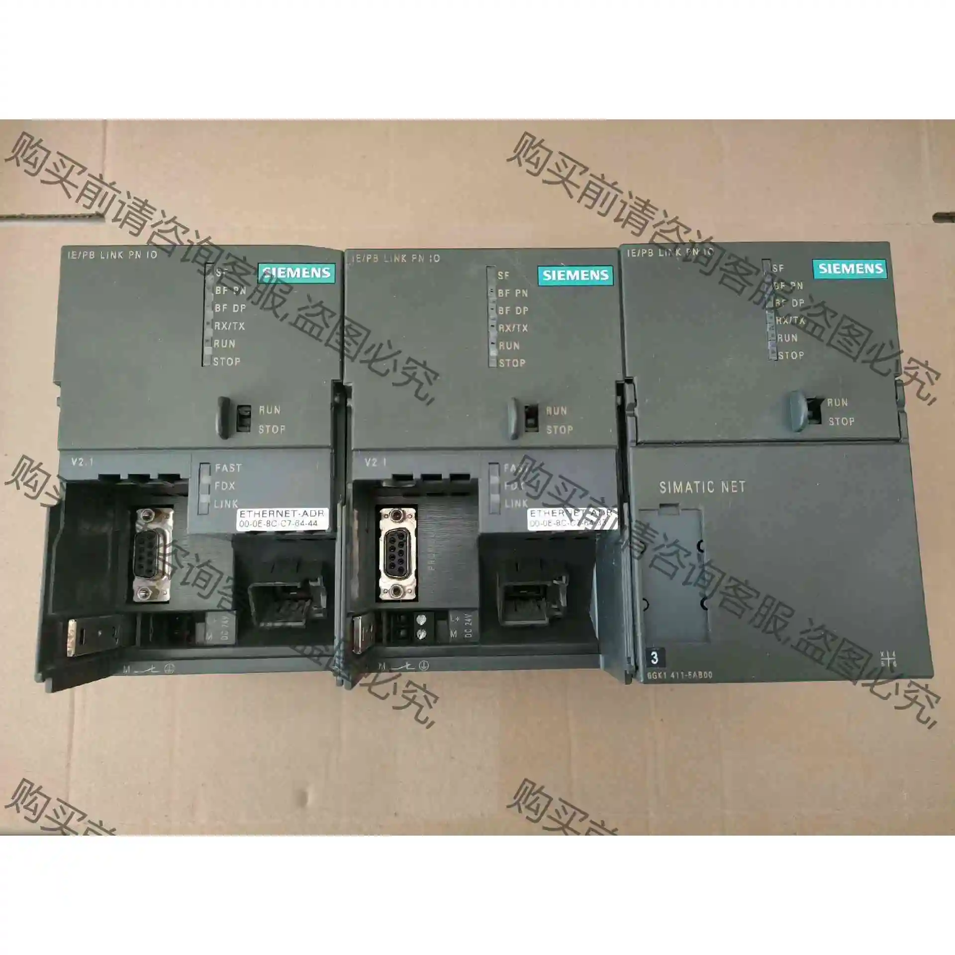 西门ziPLC模块6GK1 411-5AB00 现货拆机件4台 议价 品质保证