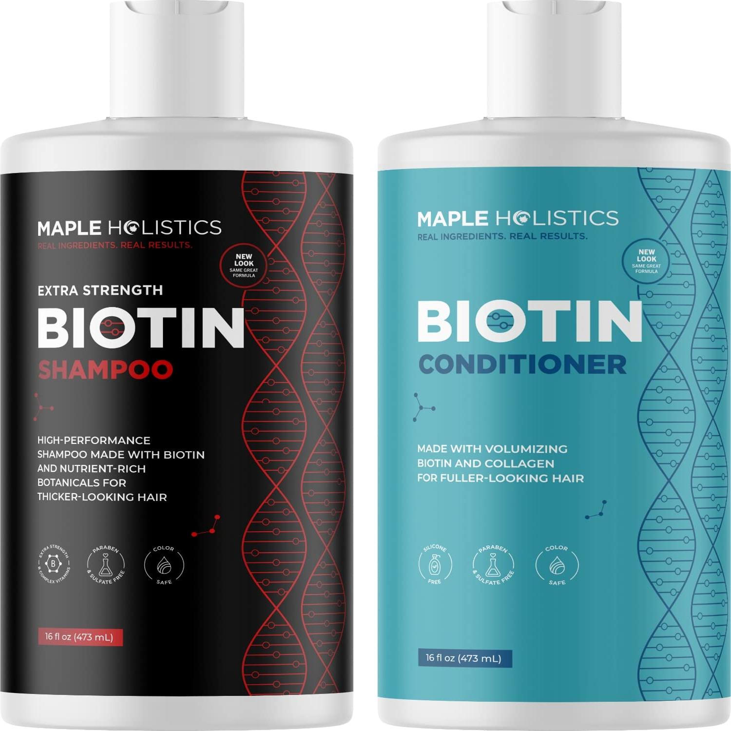 美国直邮Maple Biotin Shampoo生物素控油固发增发厚发洗发水护发