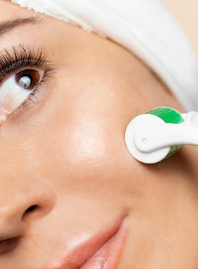 现货 美国Derma Roller Microneedle面部微针滚轮头皮胡须 0.25mm