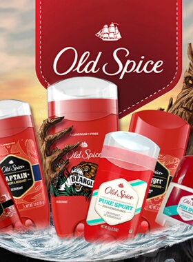 保税发货 美国原装Old Spice红色系列男士清新香体除臭膏止汗膏