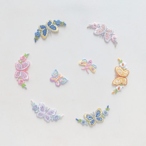 特价清仓蝴蝶花朵衣服布贴