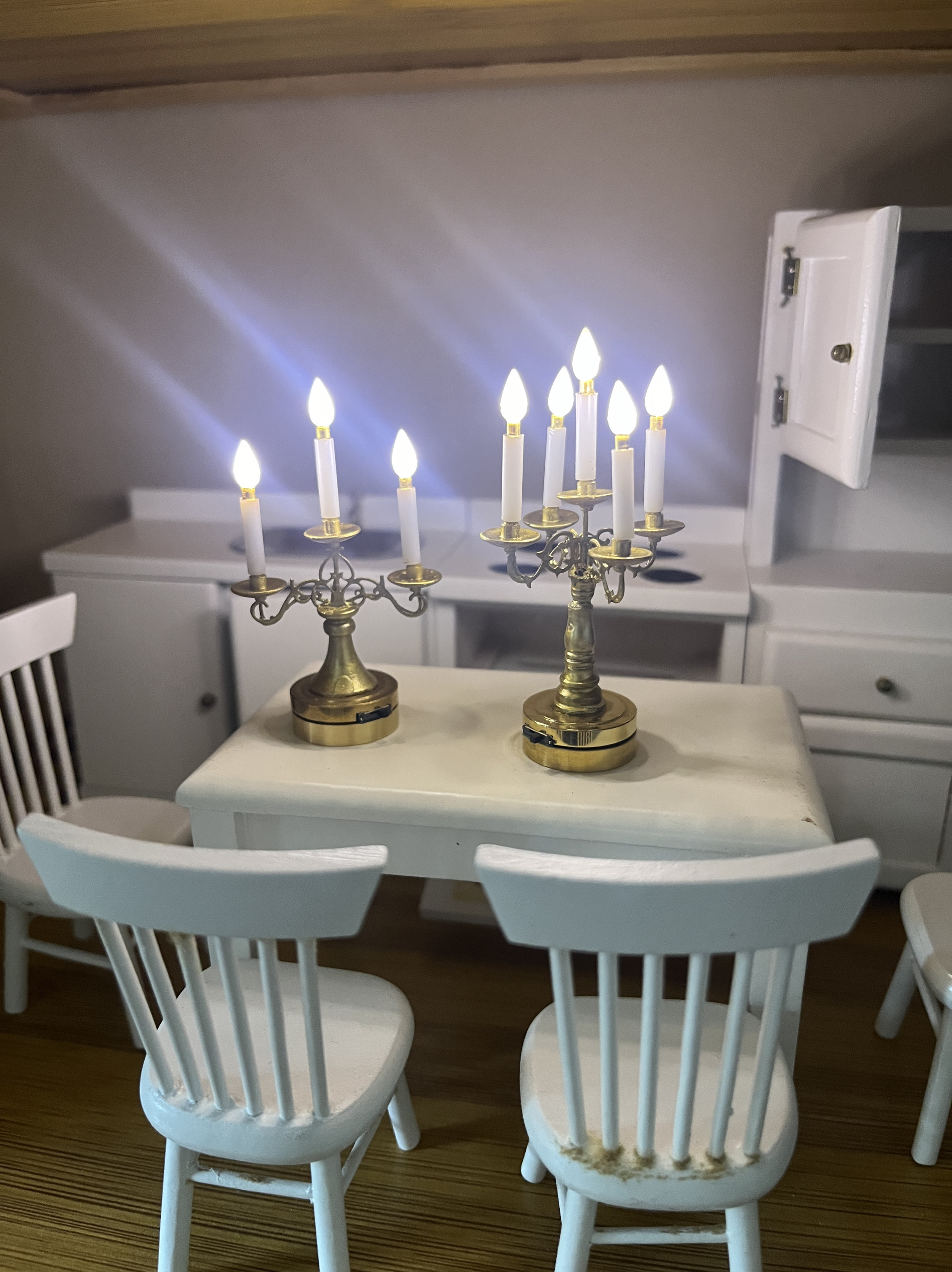 ob11娃屋摆件潮玩盲盒多头烛台