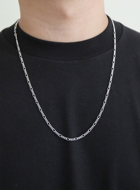 925纯银银饰费加罗嘻哈简约配饰项链