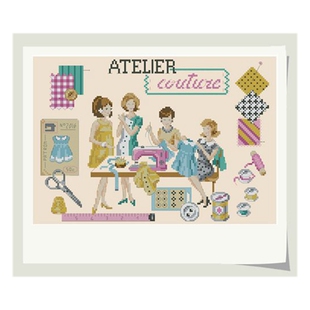 十字绣套件 DIY刺绣工具包 可选印花手工saga手工缝纫班