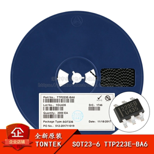 原装 贴片 TTP223E-BA6 SOT23-6 单按键触摸检测芯片