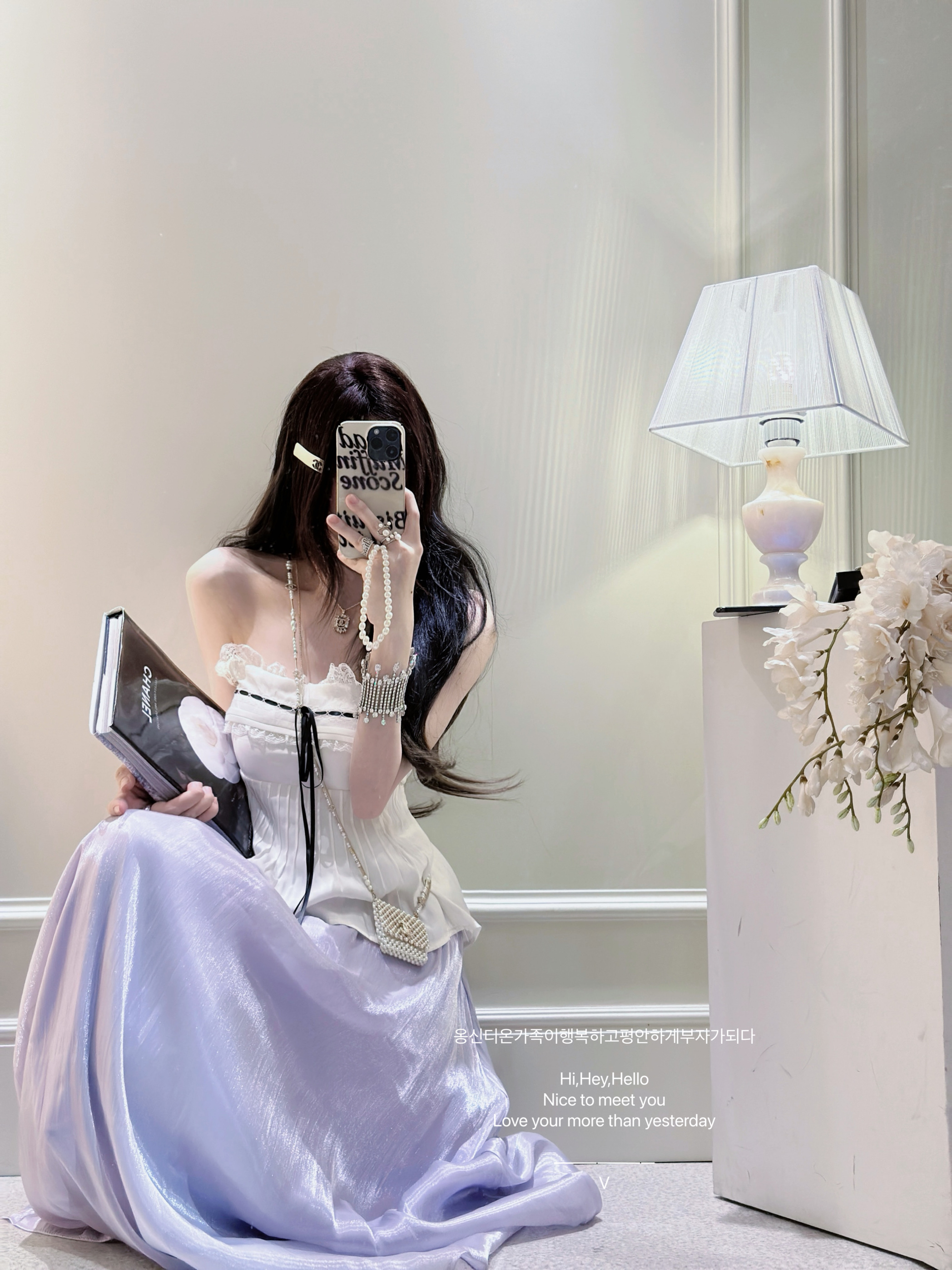 【艺术系姐姐】法式少女温柔显瘦纯欲风抹胸上衣波光粼粼半身长裙