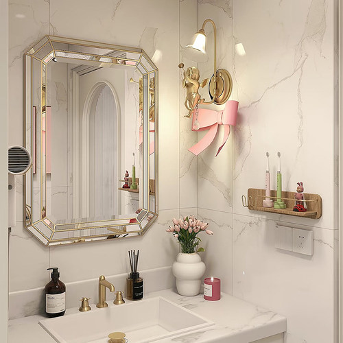 欧式轻奢卫生间镜子方形